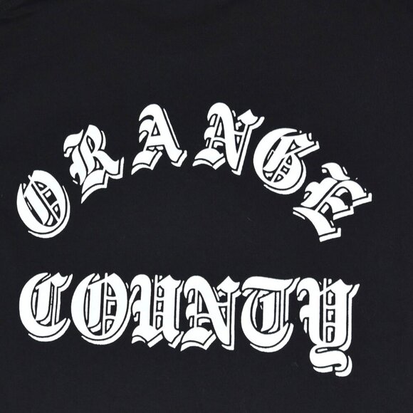 Orange County California Oldskool Lettering Black T Shirt Size Small - Picture 2 of 5